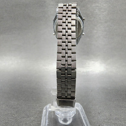 Seiko ALBA Digital Watch Women 24mm Digital Silver Tone Octagon New Battery7
