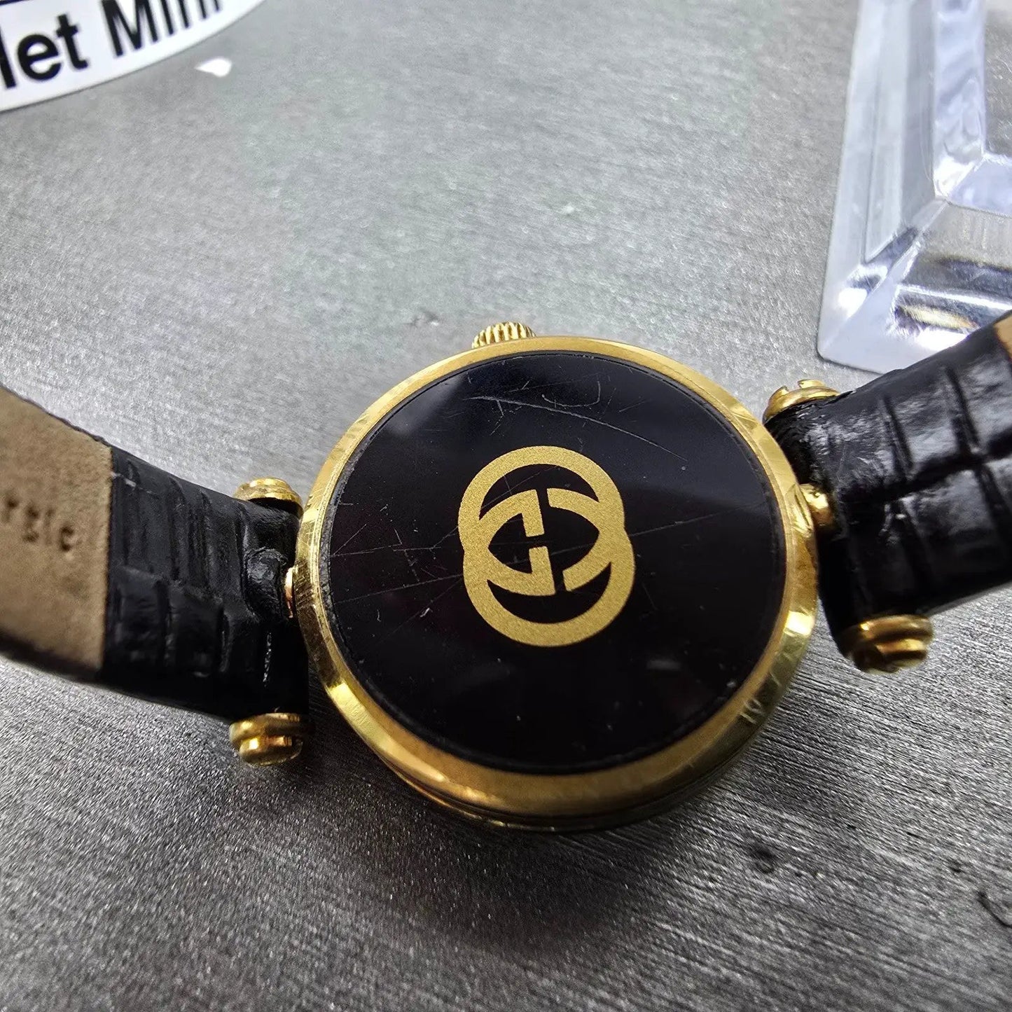 Gucci 2000L Watch Women 22mm Silver Dial Gold Plated Round New Battery Vintage9