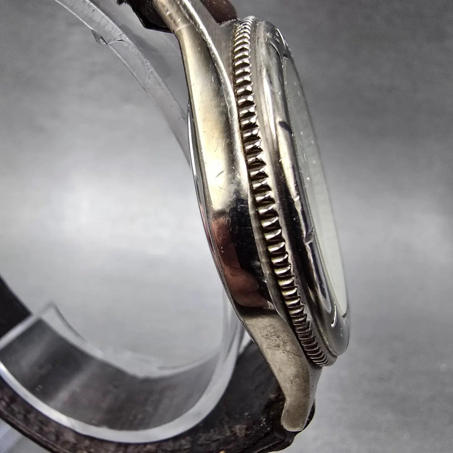 Wenger Eddies Bauer Watch Men 38mm White Dial Silver Tone Round Backlight PARTS4