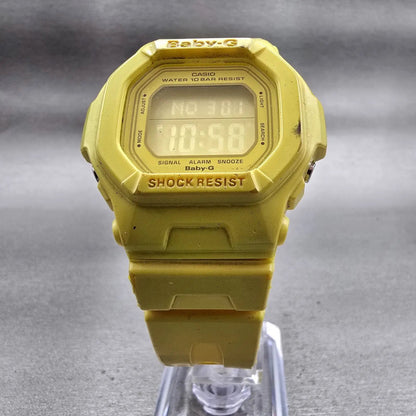 Casio Baby-G BG-5602 Watch Women 40mm Yellow Chronograph Alarm New Battery5