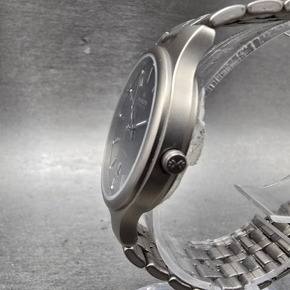 Skagen Watch Men 34mm Gray Dial Titanium Date Round 105LTX New Battery2