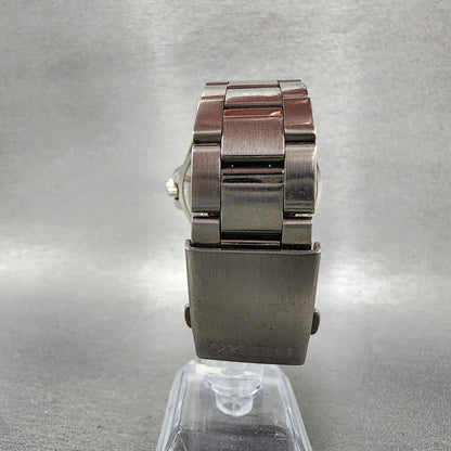 Seiko Watch Men 42mm Black Dial Silver Tone Date Round 6n4200h0 New Battery7