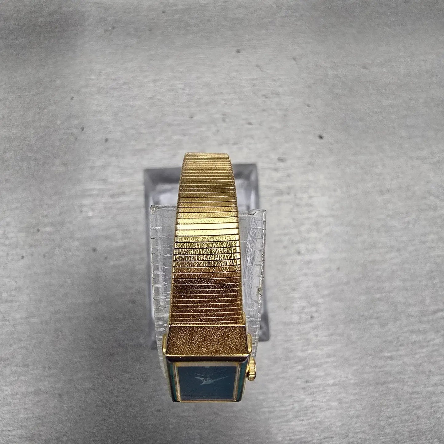 Seiko Tank Watch Women 12mm Black Dial Gold Tone Rectangle 2E20-5490 New Battery4