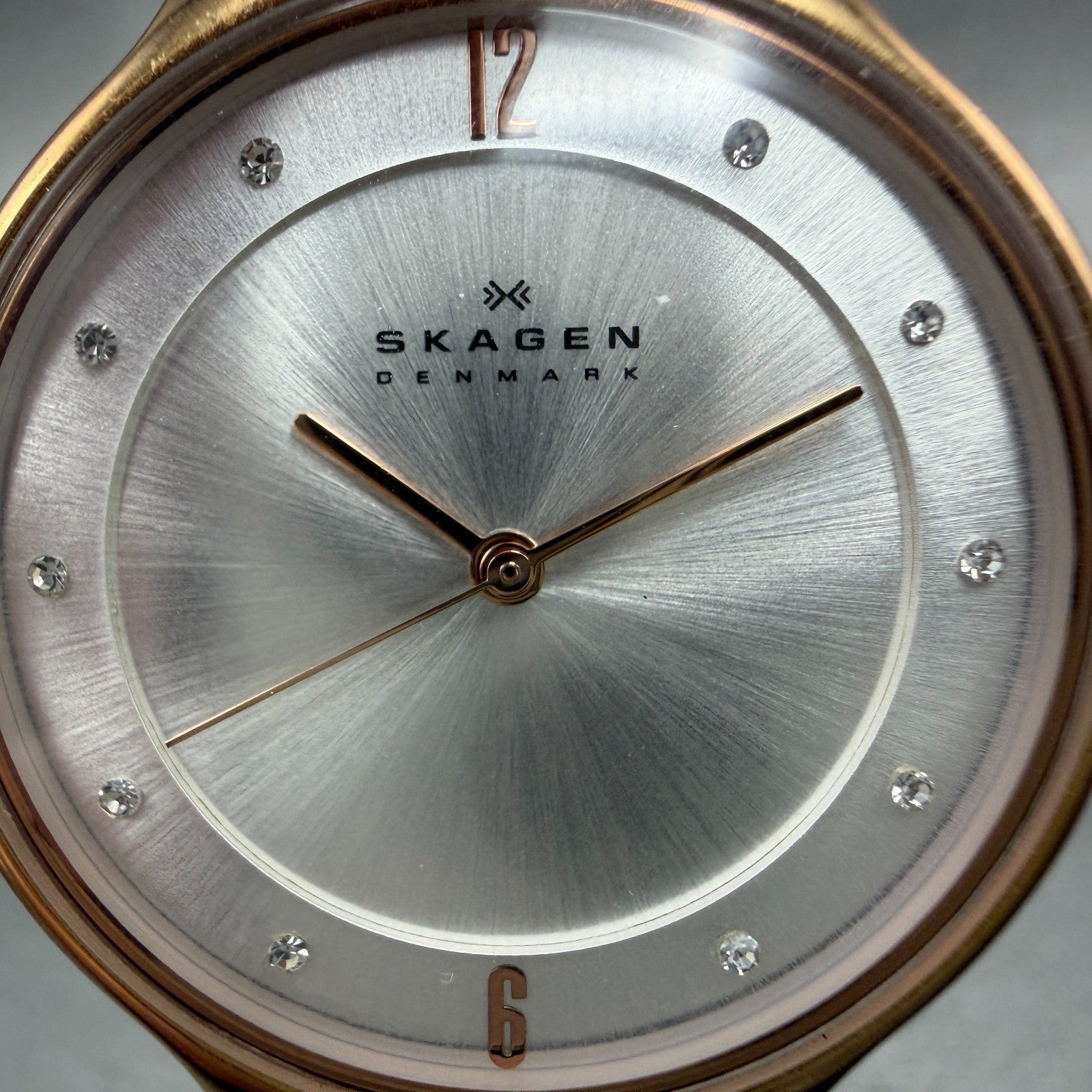 Skagen Anita Watch Women 30mm Silver Dial Rose Gold Tone Round SKW2151 New Batt1