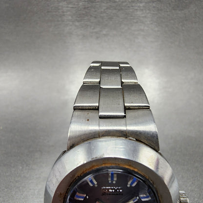 Seiko Diamatic Watch Women 29mm Blue Dial Steel Dadyate Round READ Automatic Run
