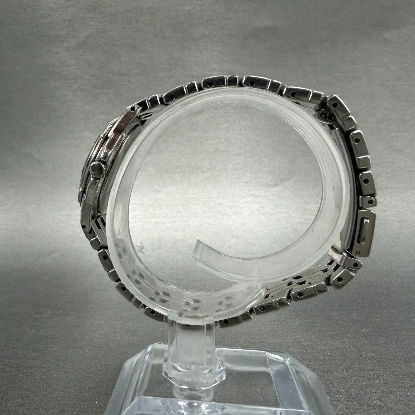 Seiko Watch Women 26mm Black Dial Silver Tone Date Round 7N82-0AM0 New Battery N6