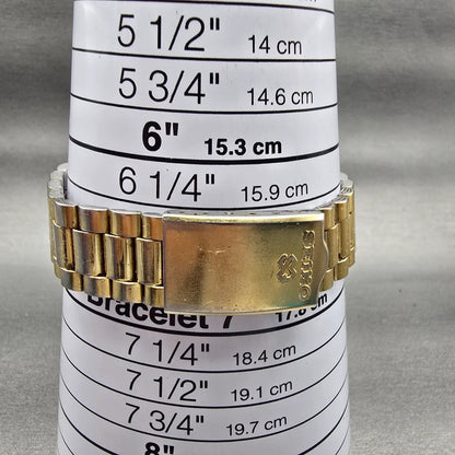 Seiko President Watch Men 36mm Gold Dial Gold Tone Daydate 5H23-8029 New Battery9