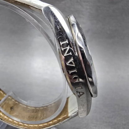 Invicta Heart Dive Watch Women 37mm Silver Dial Silver Tone Date 12401 New BattJ3