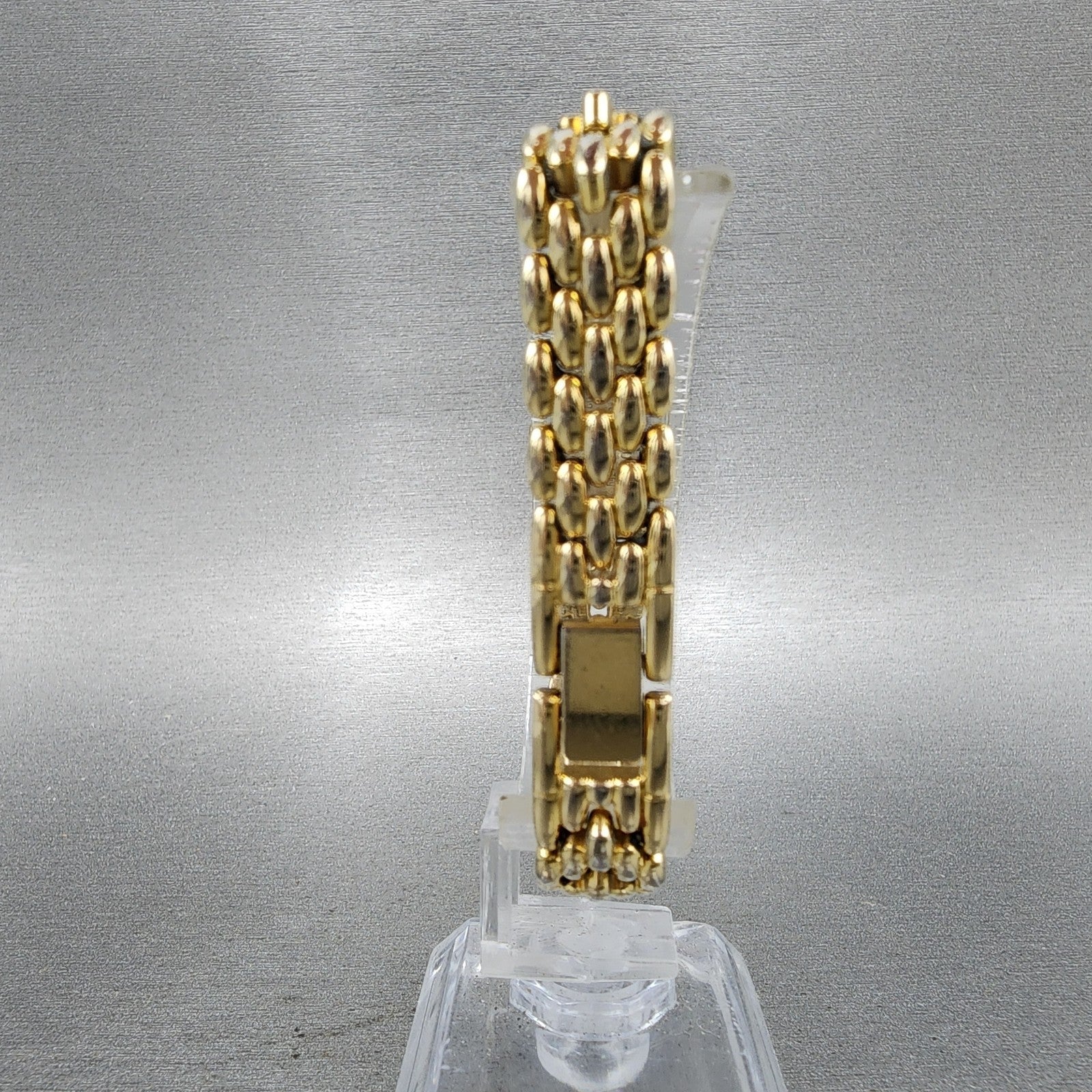 Citizen Tank Watch Women 13mm MOP Dial Gold Tone Rectangle 5421S036505 New Batt7
