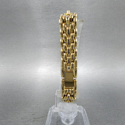 Citizen Tank Watch Women 13mm MOP Dial Gold Tone Rectangle 5421S036505 New Batt7