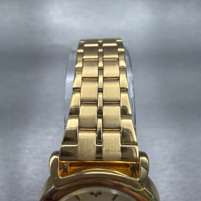 Bulova Watch Women 24mm Champagne Dial Gold Tone Round New Battery VTG4