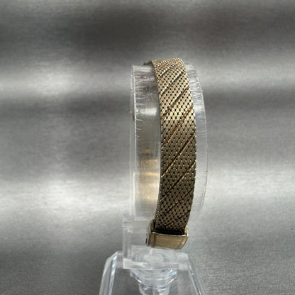 Elgin Watch Women 11mm Champagne Dial Gold Tone Rectangle Manual Wind Runs VTG7