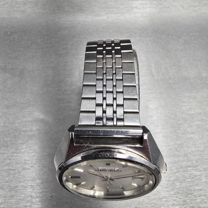 Seiko Grand Quartz Watch Men 36mm Silver Dial Silver Daydate 4842-8041 New Batt4