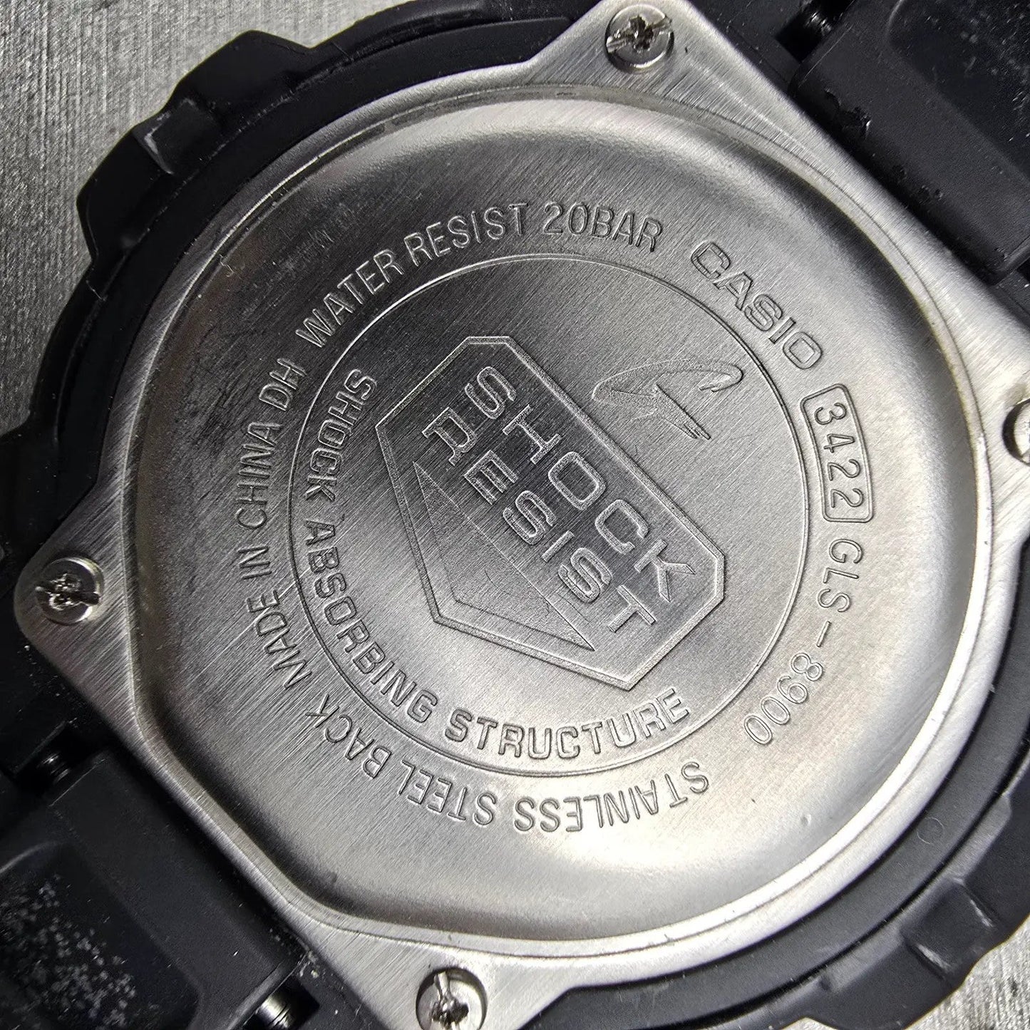 Casio G-Shock GLS-8900 Watch Men 52mm Blue  Black Alarm Chronograph New Battery10