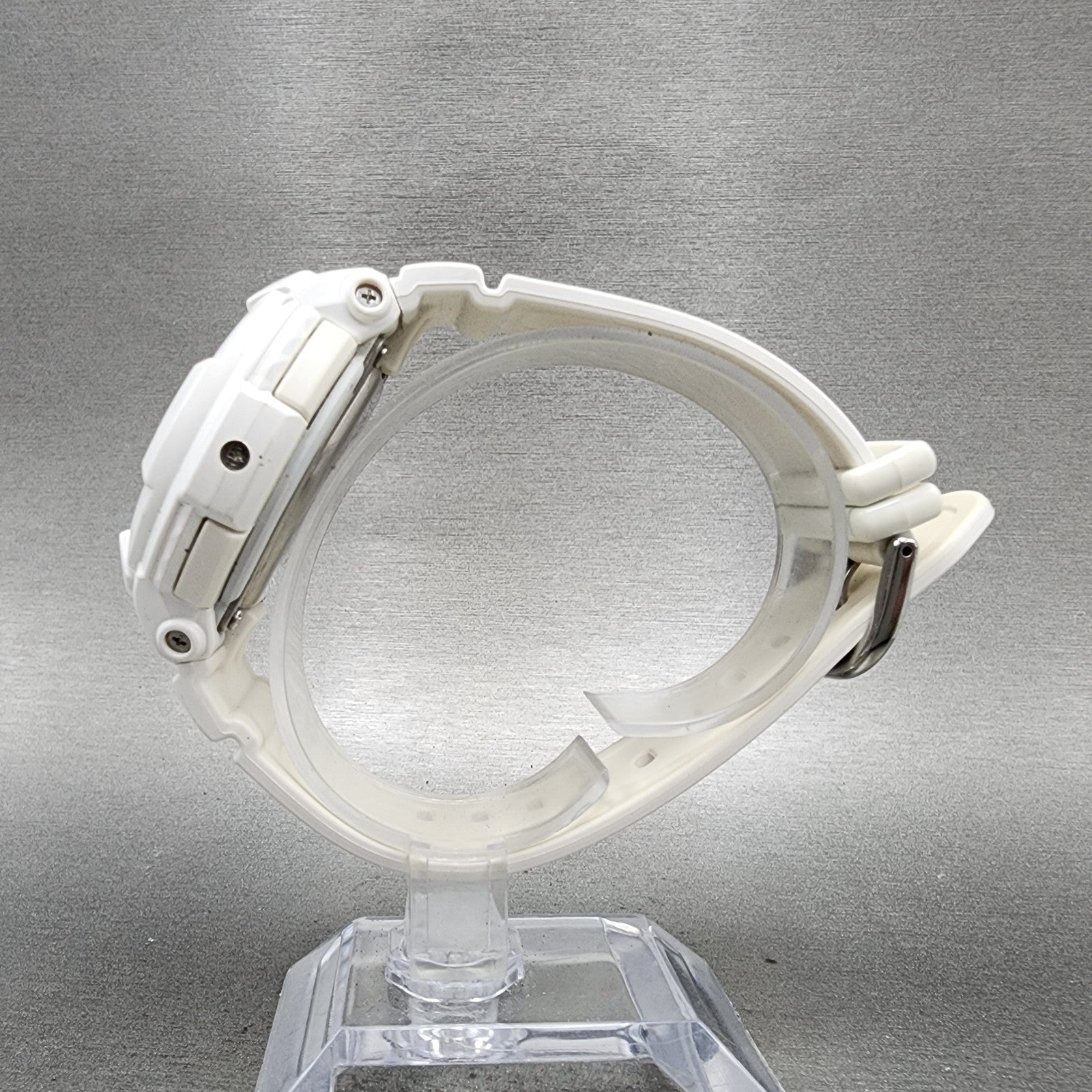 Casio BabyG BGA131 Watch Women 43mm White Tone Analog Digital New Battery6