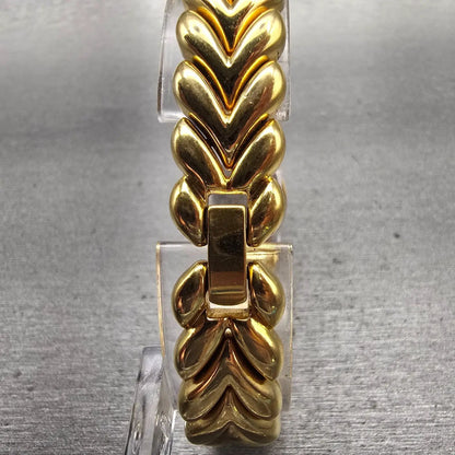 Seiko Watch Women 17mm Black Dial Gold Tone Gemmed 4N00-5979 New Battery Vintage7