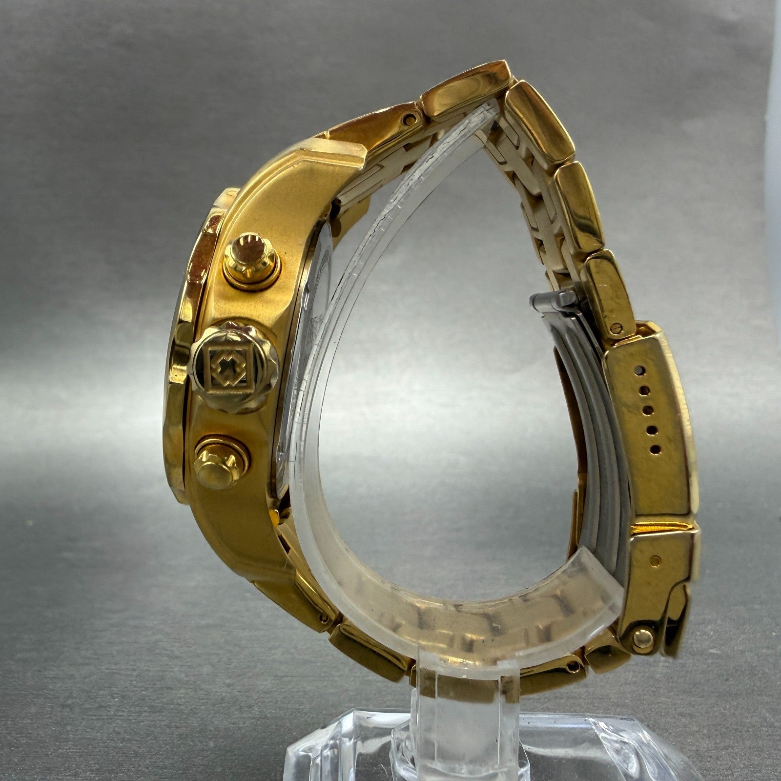 Invicta Pro Diver Watch Women 38mm MOP Dial Gold Daydate Round 17558 New Batt6
