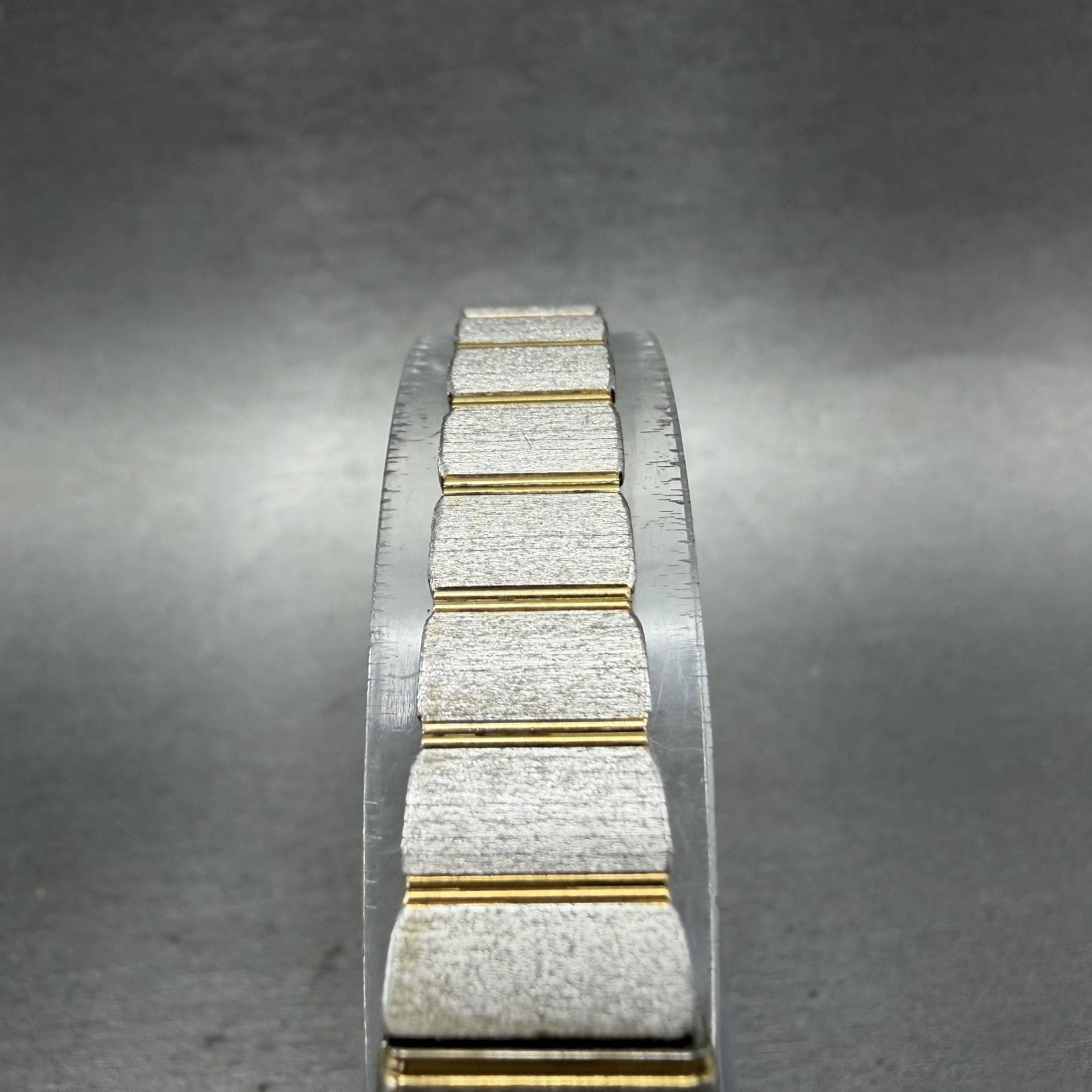 Seiko Watch Women 14mm Silver Dial Two Tone Rectangle 2E20-7259 New Battery4