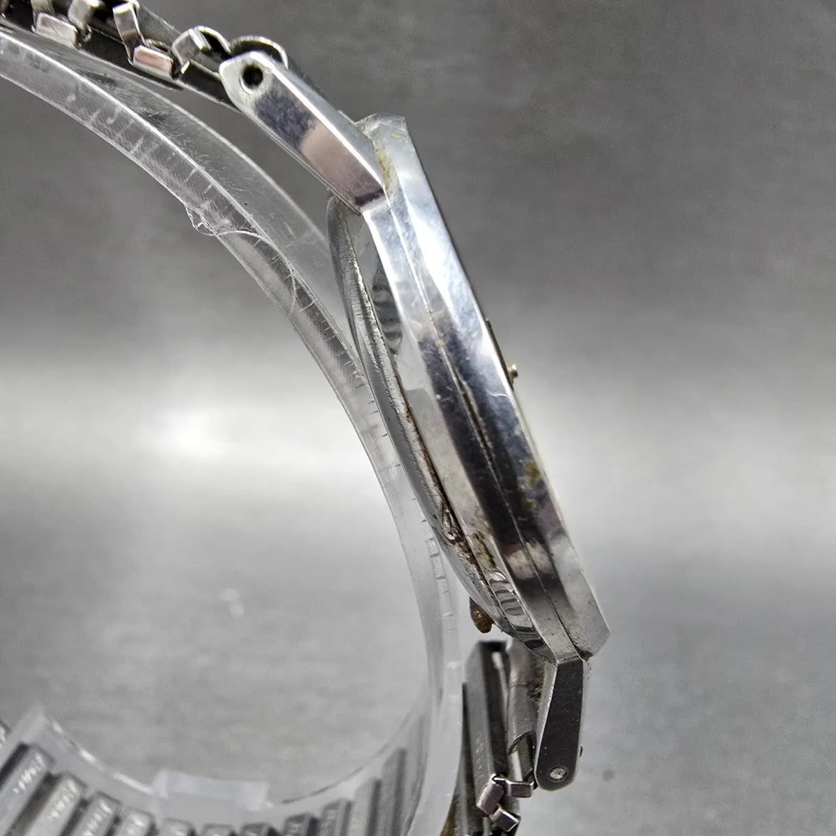 Seiko Crown Watch Men 34mm Gray Silver Stainless Case J14096ED JDM VTG PARTS4