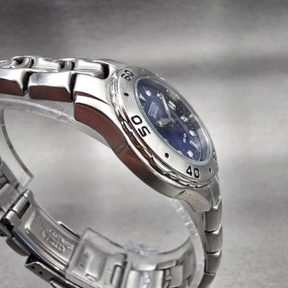 Citizen Watch Women 27mm Blue Dial Silver Tone Date Round 1012-S92316 New Batt3