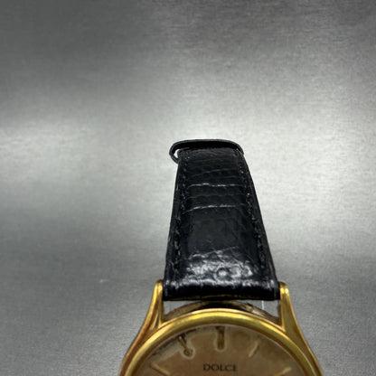 Seiko Dolce Watch Men 32mm Champagne Dial Gold Tone 8N41-6060 New Battery4
