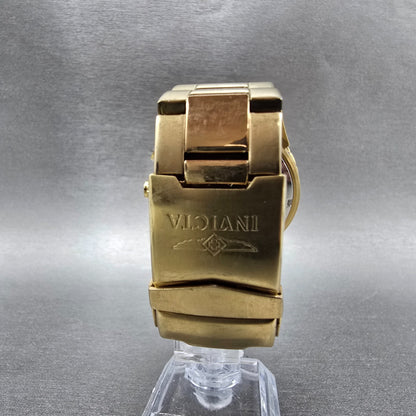 Invicta Chronograph Dive Watch Men 46mm Champagne Dial Gold Tone Date New Batt7