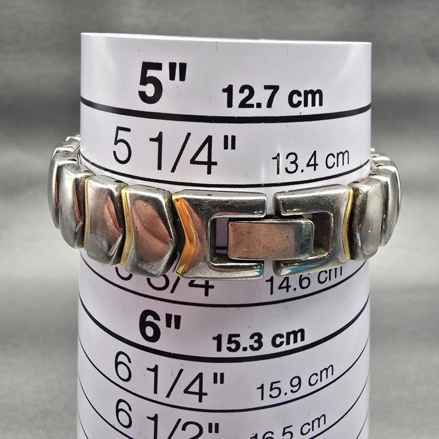 Seiko Watch Women 14mm White Dial Two Tone Rectangle 1F20-6H49 New Battery9