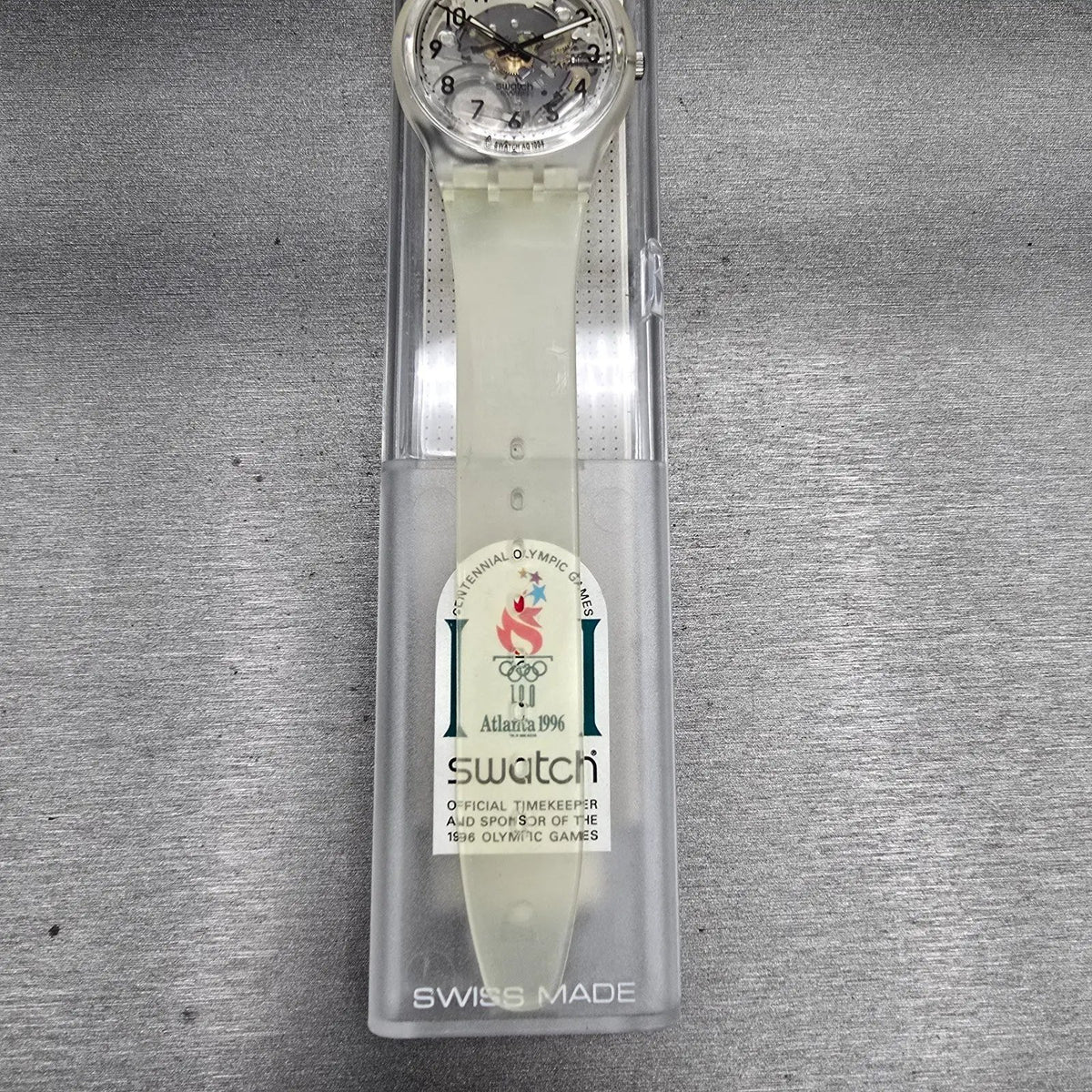 Swatch Olympic Sport Edition Watch Men 34mm Transparent GK209ST New Battery NOS3