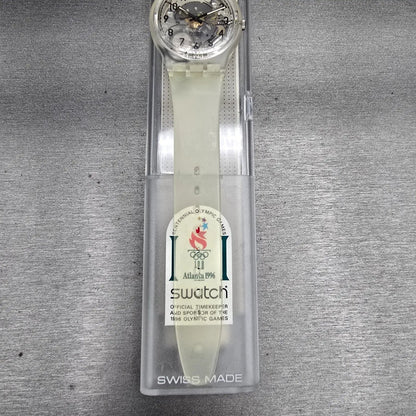 Swatch Olympic Sport Edition Watch Men 34mm Transparent GK209ST New Battery NOS3