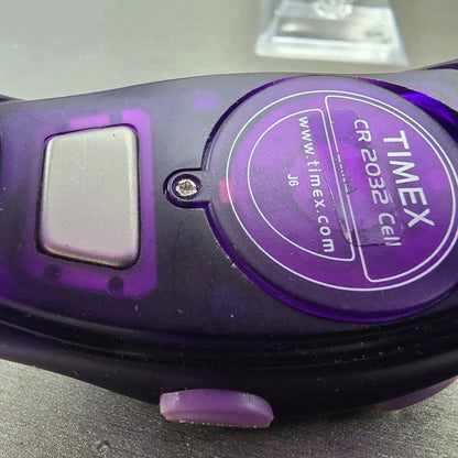 Timex Wrist Rave Watch Kids 37mm Purple Alarm Daydate Oval New Battery VTG11
