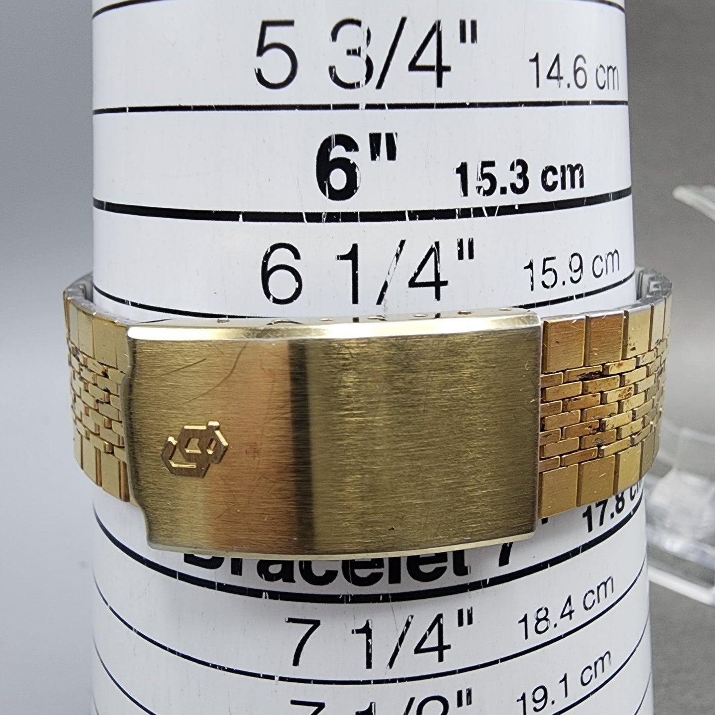 Citizen Analog Digital Watch Men 33mm Champagne Dial Gold Tone READ New Battery10