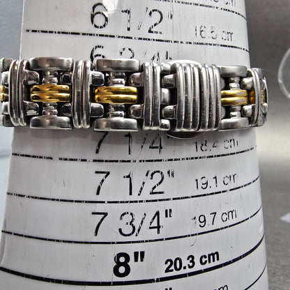 Wittnauer Laureate Watch Women 25mm White Dial Two Tone Date Round New Battery10