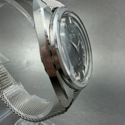 Technos Sky Light Watch Men 35mm White Dial Steel Date Round Automatic PARTS4