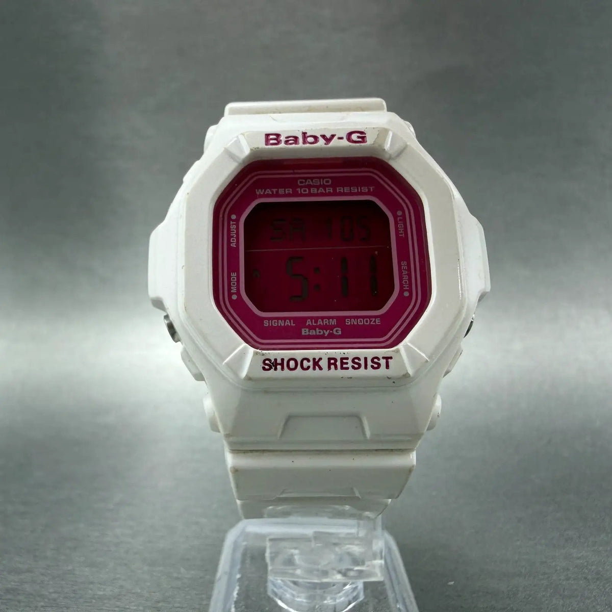 Casio Baby-G BG-5601 Watch Women 40mm Pink White Digital READ!!!!!!! New battery5