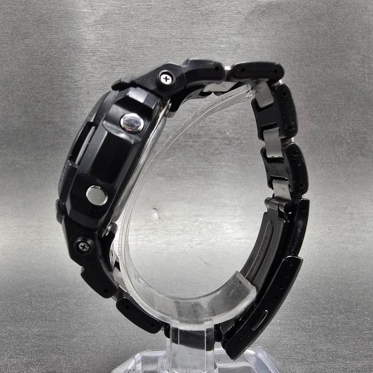 Casio G-Shock AWG-100C Watch Men 47mm Black Silver Alarm Chrono Solar Works JP6