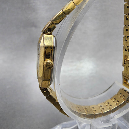 Citizen CQ Tank Watch Women 13mm Black Dial Gold Tone 5421S18531 New Batt2