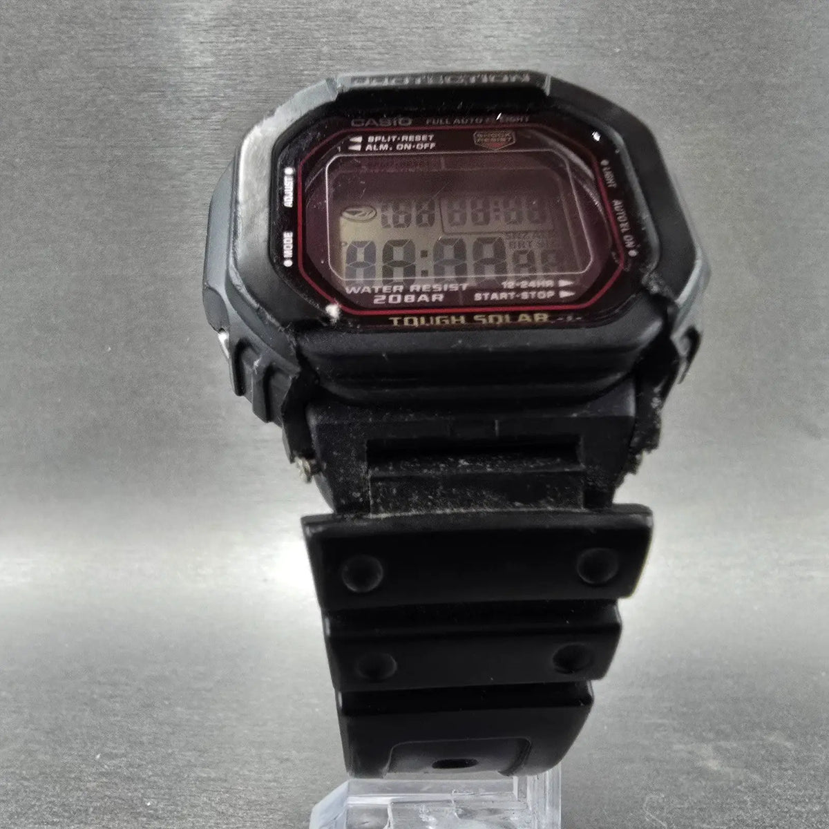 Casio G-Shock G-5600 Watch Men 43mm Black Alarm Chrono Solar Octagon PARTS6