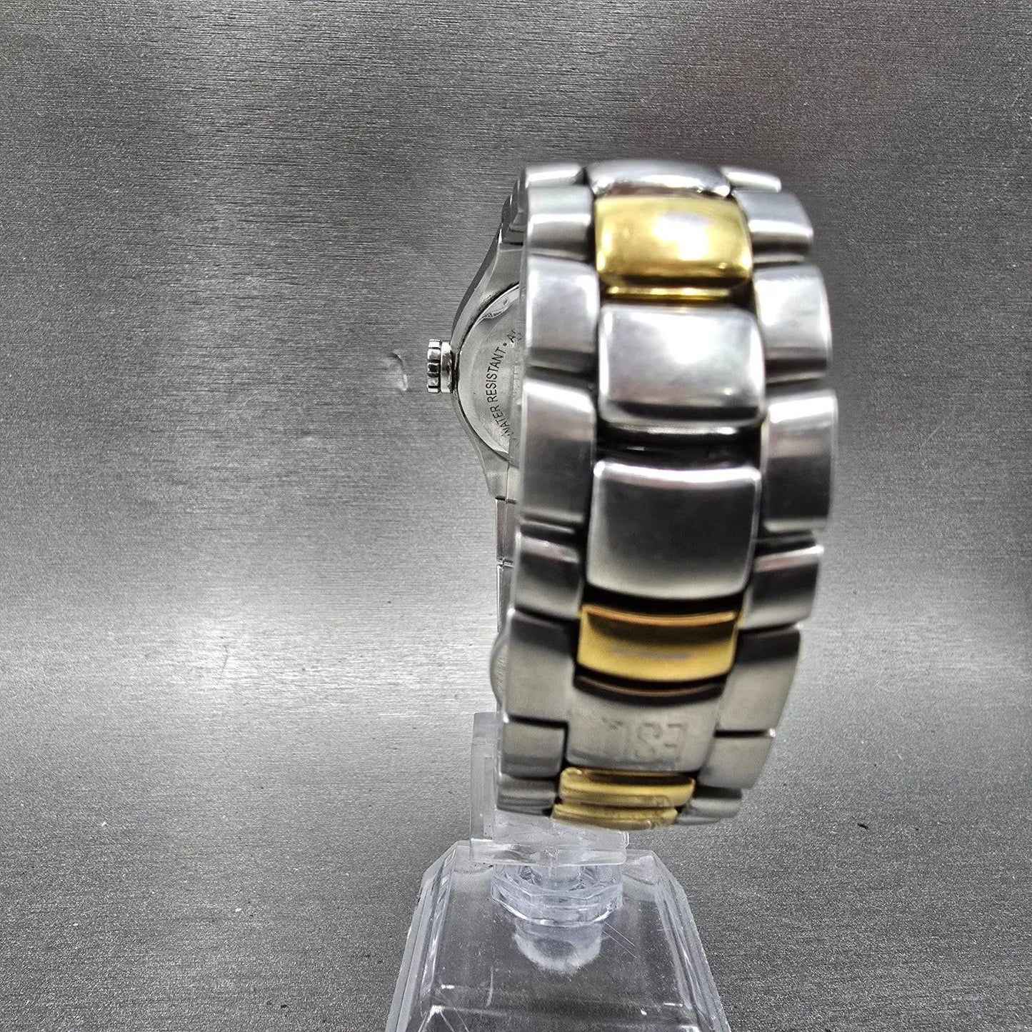 ESQ Watch Men 36mm Silver Dial Two Tone Date Round E5263 PARTS Swiss Bracelet8