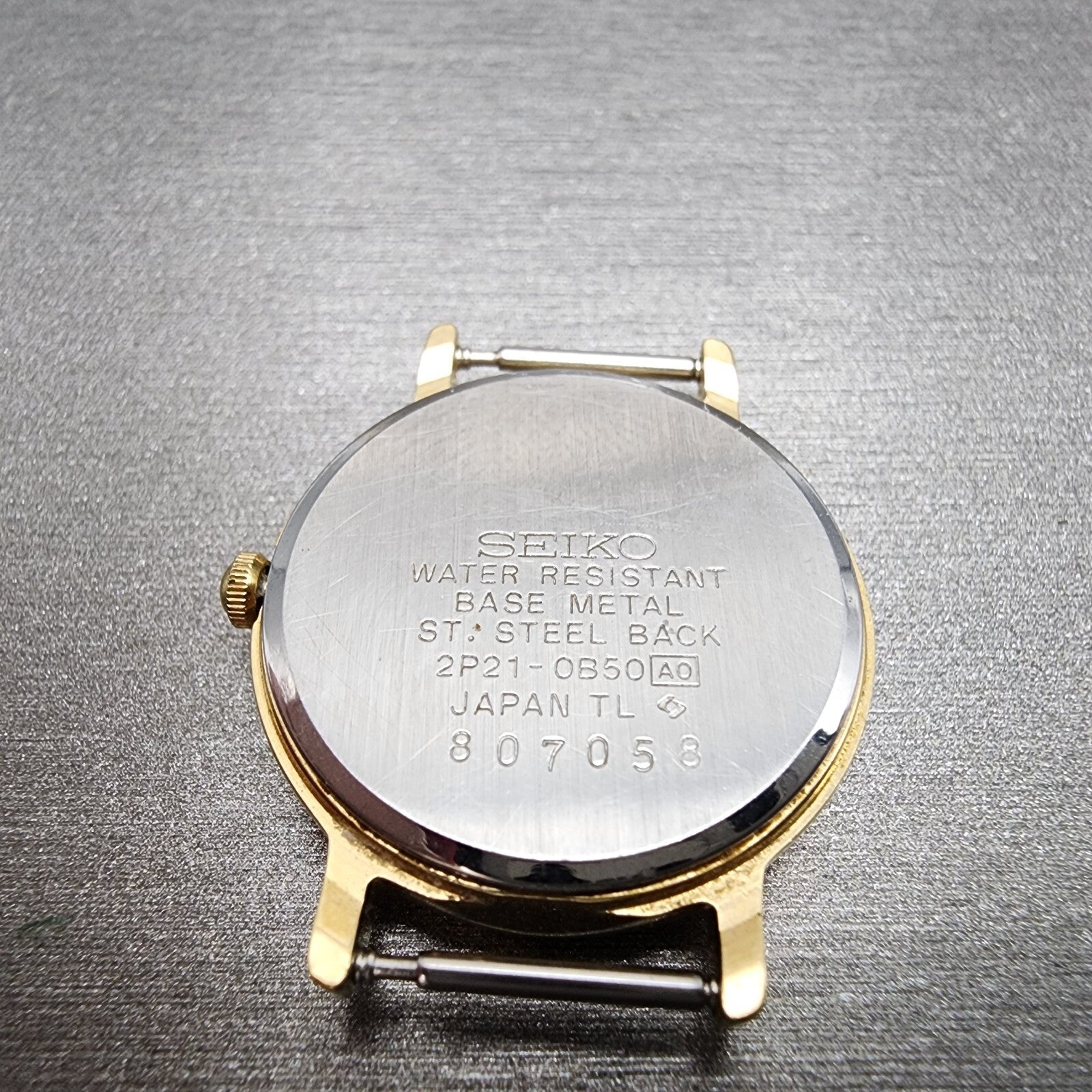 Seiko Avenue Watch Women 23mm White Dial Gold Tone Round 2P210B50 New Battery7