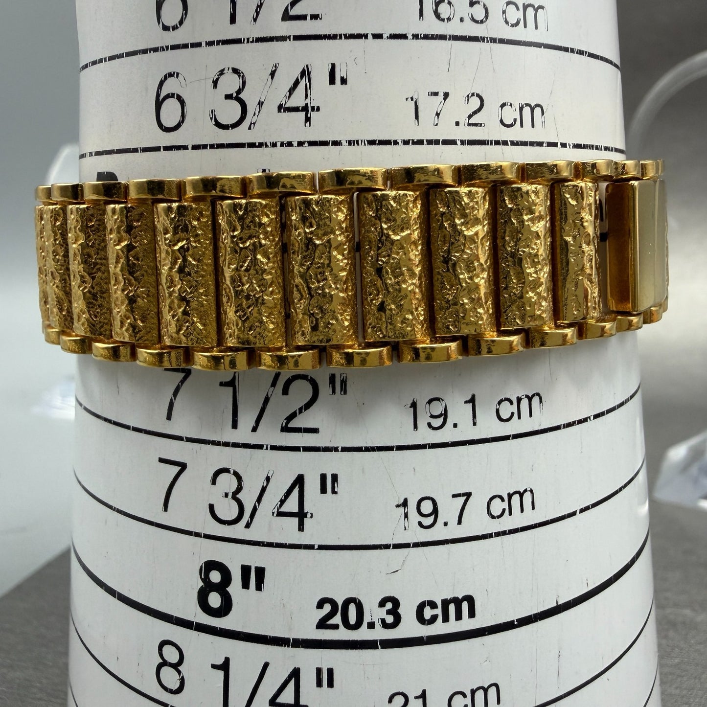 Pulsar Watch Women 15mm Gold Dial Gold Nugget Rectangle Y520-5010 New Batt NOS10
