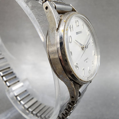 Seiko Watch Women 23mm Silver Dial Silver Tone Manual Wind 11040031 Runs3