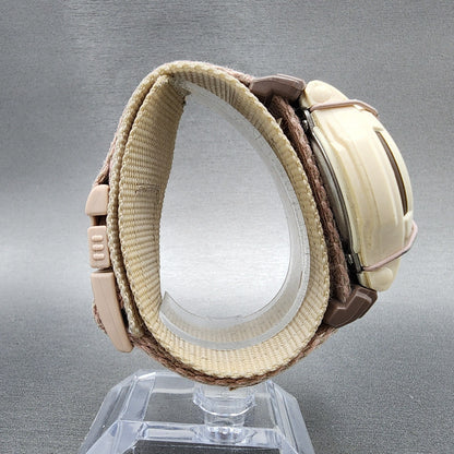 Casio BabyG BG31 Watch Women 40mm Cream Dial Brown Tone Round New Battery8
