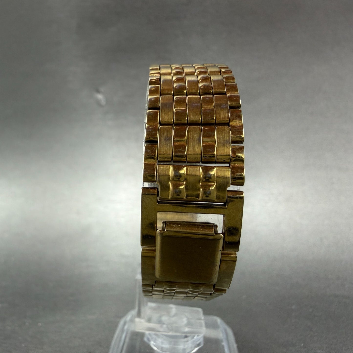 Seiko Tank Watch Women 16mm Black Dial Gold Tone Rectangle 1N00-6C09 New Battery7
