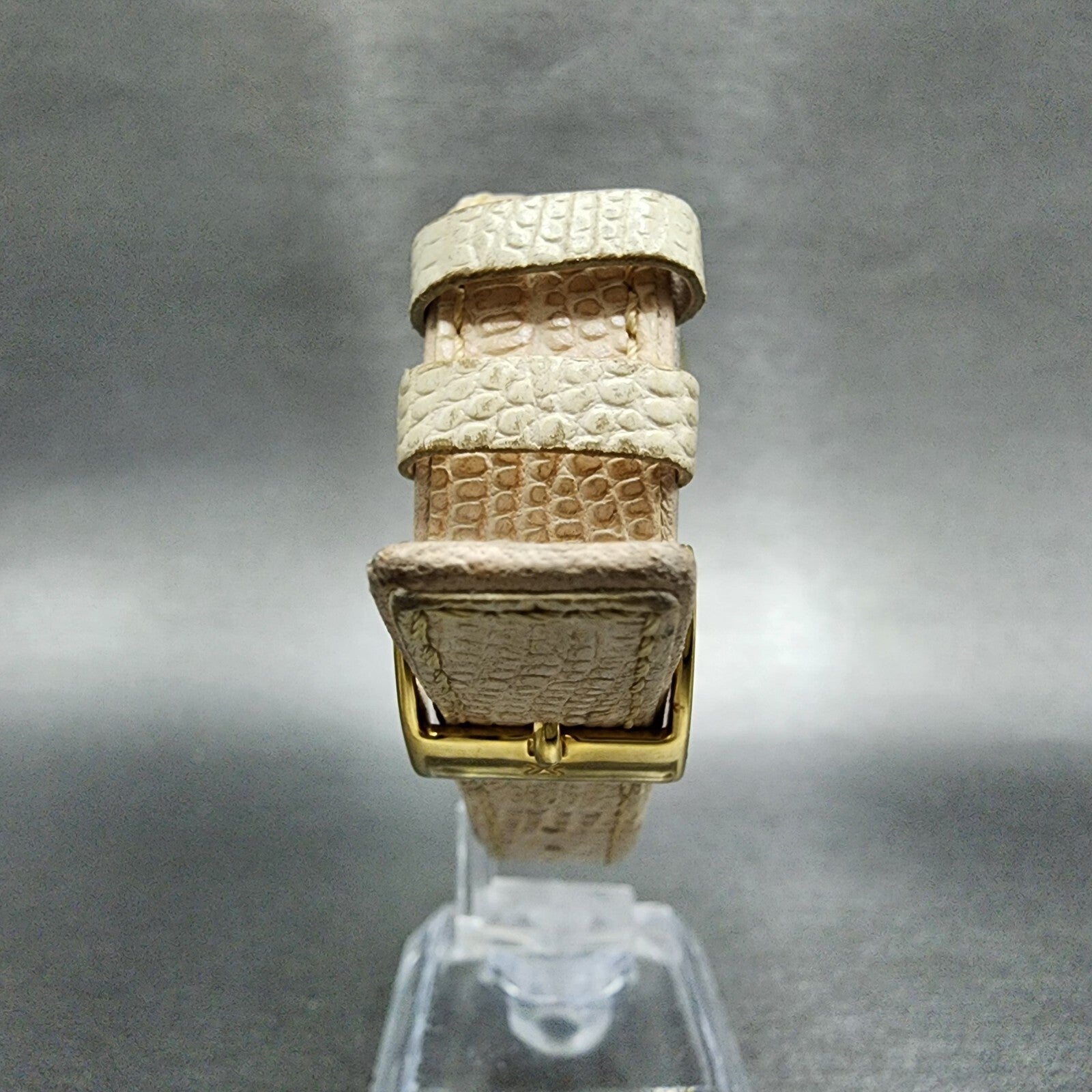 Skagen Watch Women 28mm MOP Dial Gold Tone Crystal Bezel Square New Battery7