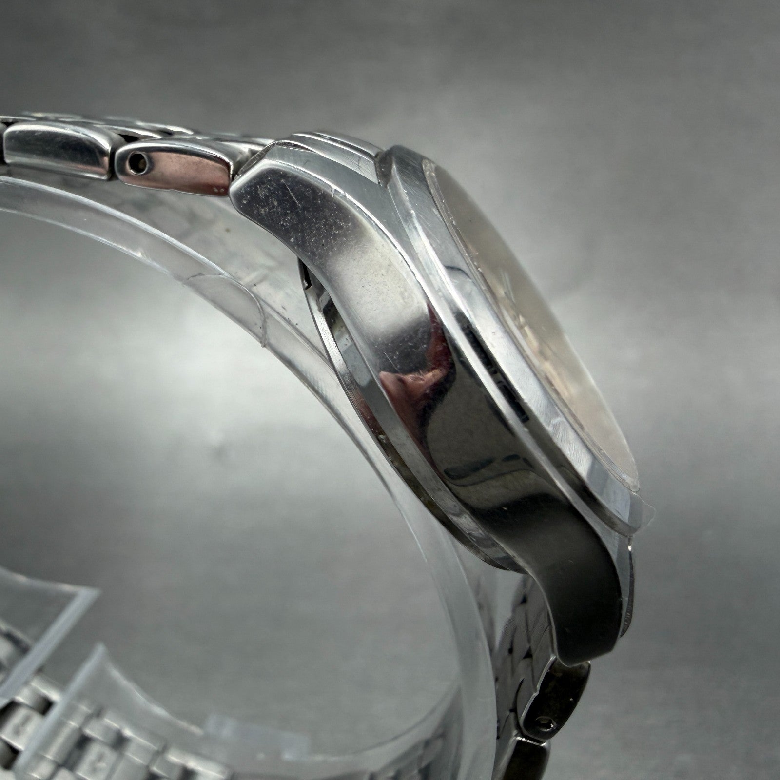 Invicta Watch Women 28mm Salmon Dial Silver Tone Date Round 3594 New Battery3