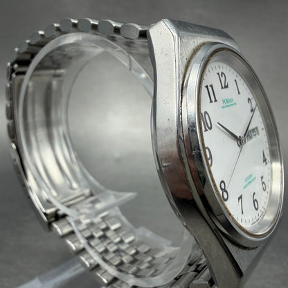 Citizen Forma Watch Men 36mm White Dial Silver Tone Daydate 5500-F50107 New Bat63