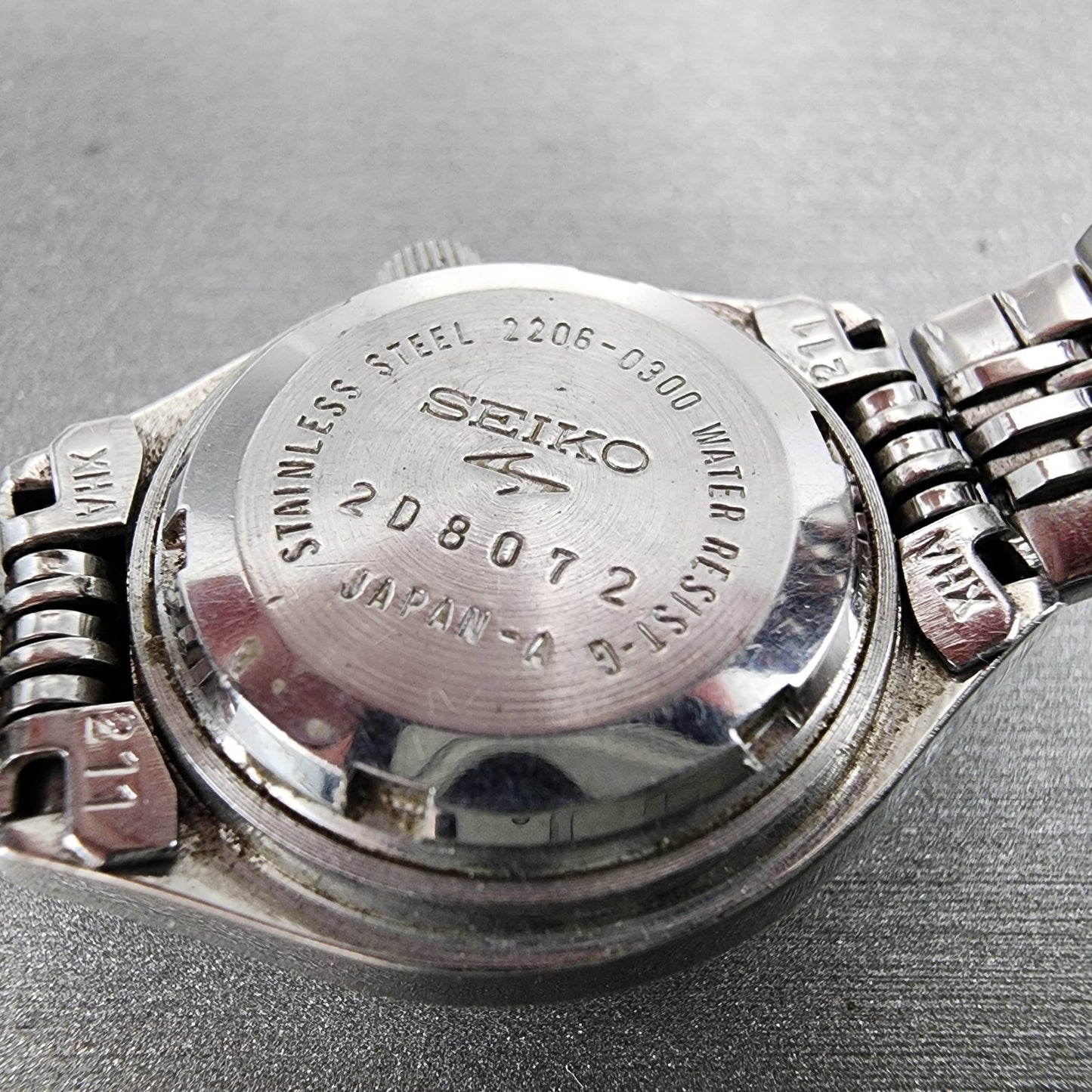 Seiko Automatic Watch Women 24mm Green Dial Silver Tone Daydate 22060300 Runs9