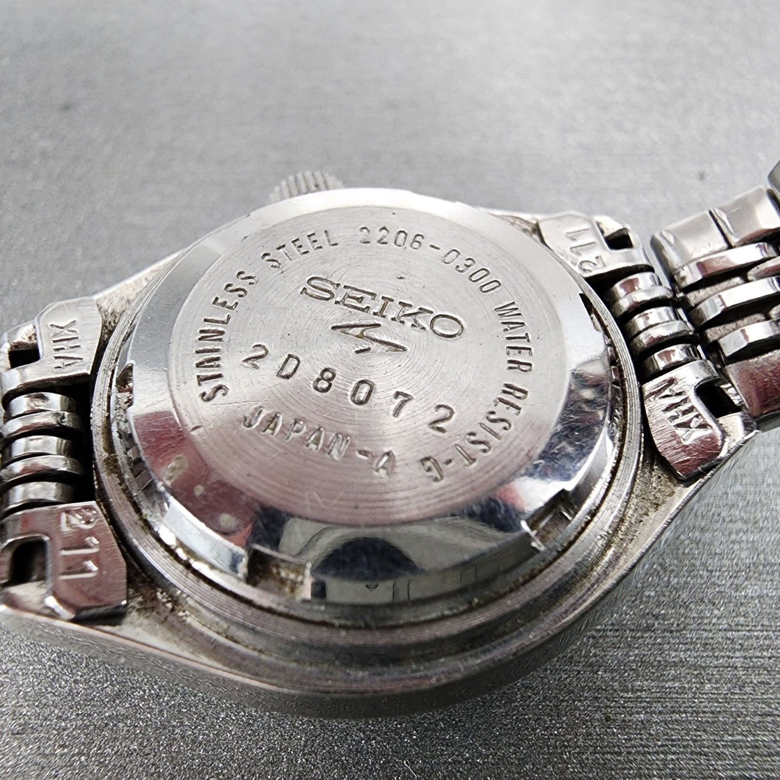 Seiko Automatic Watch Women 24mm Green Dial Silver Tone Daydate 22060300 Runs9