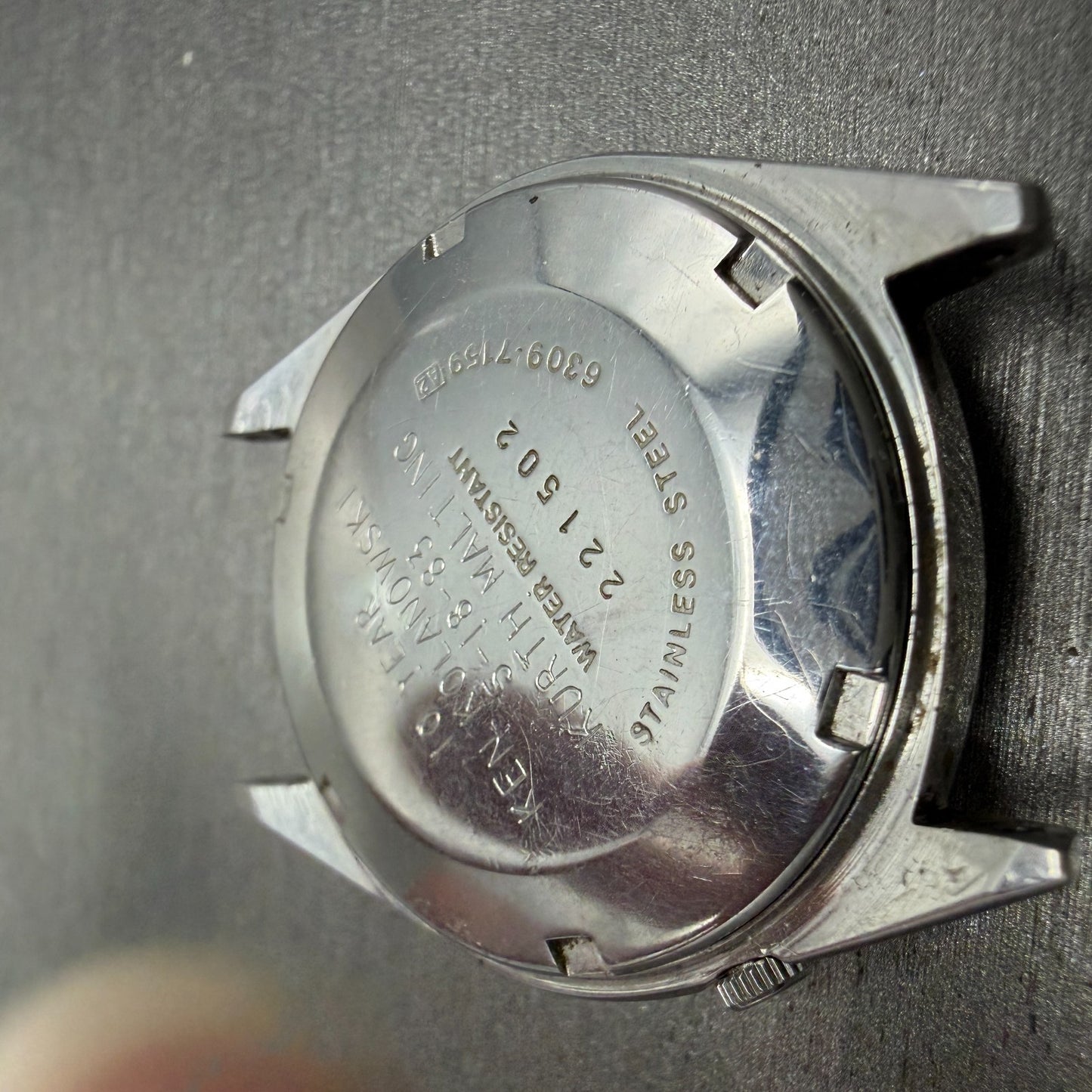 Seiko Automatic Watch Men 36mm Silver Dial Silver Tone Daydate 6309-7159 PARTS9