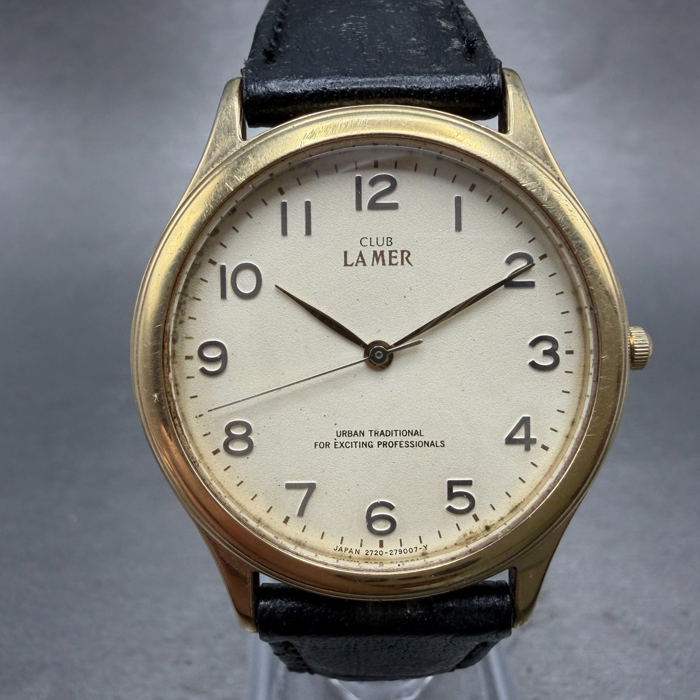 Citizen Club La Mer Watch Men 33mm Cream Dial Gold Tone 2730-274890 New Battery0
